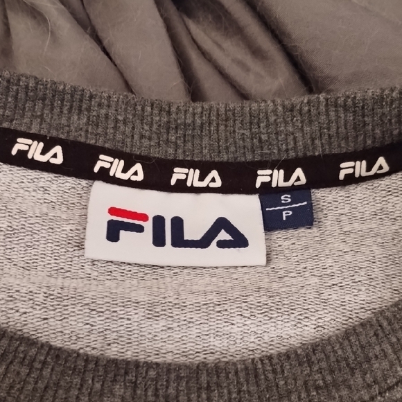Fila Gray Hoodie with Red Logo - Picture 2 of 2